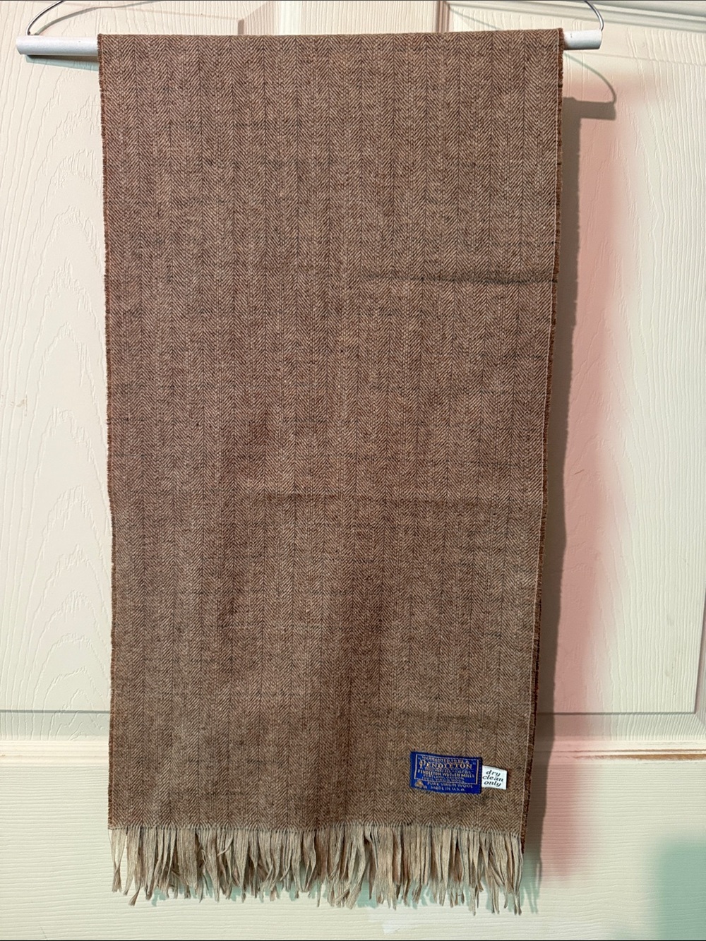 Vintage Pendleton Woolen Mills 100% Pure Virgin Wool Scarf